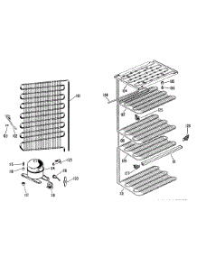 03 - Section3 parts for Ge Freezer CA21DFB from AppliancePartsPros.com