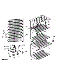 03 - Section3 parts for Ge Freezer CA21DLB from AppliancePartsPros.com