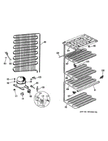 03 - Section3 parts for Ge Freezer CA21DMD from AppliancePartsPros.com