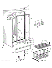 02 - Section2 parts for Ge Freezer CA21SMC from AppliancePartsPros.com