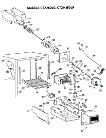 03 - Section3 parts for Ge Refrigerator CTX25DLGLAD from AppliancePartsPros.com