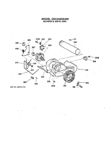 06 - Blower & Drive Asm. parts for Ge Dryer DDC4400SAM from AppliancePartsPros.com