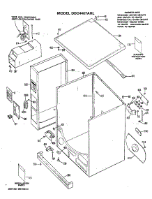 02 - Section2 parts for Ge Dryer DDC4408AHL from AppliancePartsPros.com