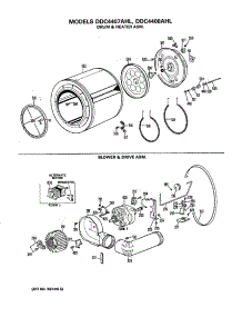 04 - Drum & Heater Asm. parts for Ge Dryer DDC4408AHL from AppliancePartsPros.com