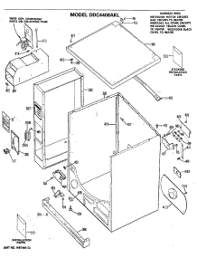 02 - Section2 parts for Ge Dryer DDC4408AKL from AppliancePartsPros.com