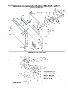 04 - Cabinet Front Asm. parts for Ge Dryer DDC4492AEL from AppliancePartsPros.com