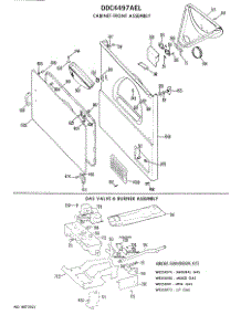 04 - Cabinet Front Assembly parts for Ge Dryer DDC4497AEL from AppliancePartsPros.com