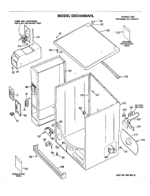 02 - Section2 parts for Ge Dryer DDC4497AHL from AppliancePartsPros.com