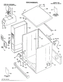 02 - Section2 parts for Ge Dryer DDC4498AFL from AppliancePartsPros.com
