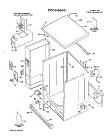 02 - Section2 parts for Ge Dryer DDC4498AGL from AppliancePartsPros.com