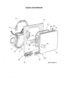 02 - Section2 parts for Ge Dryer DDC4500SAM from AppliancePartsPros.com