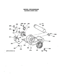 06 - Blower & Drive Asm. parts for Ge Dryer DDC4500SAM from AppliancePartsPros.com