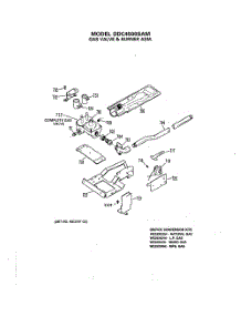 07 - Gas Valve & Burner Asm. parts for Ge Dryer DDC4500SAM from AppliancePartsPros.com