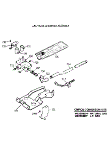 07 - Gas Valve & Burner Assembly parts for Ge Dryer DDC4500SGM from AppliancePartsPros.com