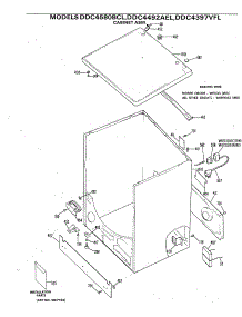02 - Cabinet Asm. parts for Ge Dryer DDC4580BCL from AppliancePartsPros.com