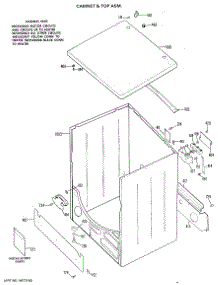 02 - Cabinet & Top Asm. parts for Ge Dryer DDC5000FAL from AppliancePartsPros.com