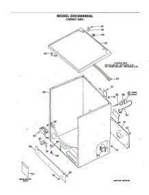02 - Cabinet Asm. parts for Ge Dryer DDC6000MAL from AppliancePartsPros.com