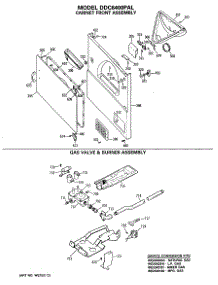 04 - Cabinet Front Assembly parts for Ge Dryer DDC6400PAL from AppliancePartsPros.com