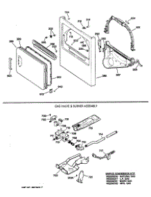 03 - Gas Valve & Burner Assembly parts for Ge Dryer DDC6400SCLAD from AppliancePartsPros.com