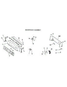 02 - Backsplash Assembly parts for Ge Dryer DDE5944VJL from AppliancePartsPros.com