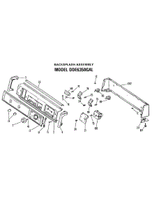 02 - Backsplash Assembly parts for Ge Dryer DDE7500GAL from AppliancePartsPros.com