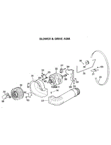 04 - Blower & Drive Asm. parts for Ge Dryer DDE8200GDL from AppliancePartsPros.com
