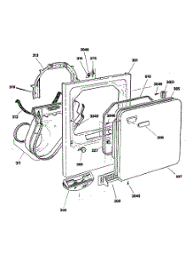 02 - Section2 parts for Ge Dryer DDE8200RBM from AppliancePartsPros.com