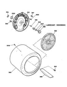 04 - Section4 parts for Ge Dryer DDE8200RBM from AppliancePartsPros.com