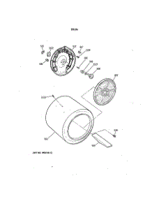 05 - Drum parts for Ge Dryer DDE8200SBMAA from AppliancePartsPros.com