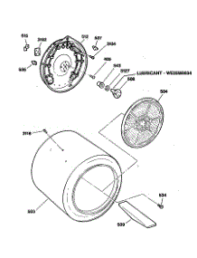 04 - Section4 parts for Ge Dryer DDE8500RCM from AppliancePartsPros.com