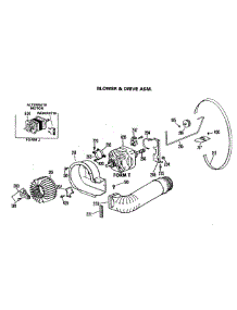 04 - Blower & Drive Asm. parts for Ge Dryer DDE8508MAL from AppliancePartsPros.com
