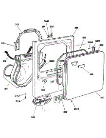 02 - Section2 parts for Ge Dryer DDE8509RCMAA from AppliancePartsPros.com