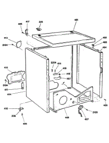 03 - Section3 parts for Ge Dryer DDE8509RCMAA from AppliancePartsPros.com