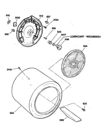 04 - Section4 parts for Ge Dryer DDE8509RCMAA from AppliancePartsPros.com