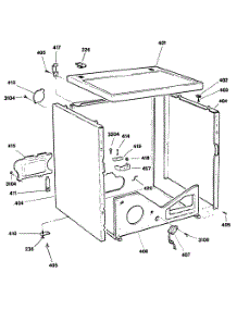 03 - Section3 parts for Ge Dryer DDE9600RAM from AppliancePartsPros.com