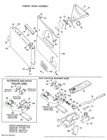 05 - Cabinet Front Assembly parts for Ge Dryer DDG4580GDL from AppliancePartsPros.com