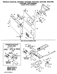 04 - Cabinet Front Assembly parts for Ge Dryer DDG5180MBL from AppliancePartsPros.com