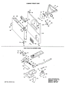04 - Cabinet Front Asm. parts for Ge Dryer DDG5180RALWW from AppliancePartsPros.com