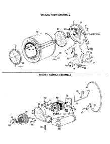 03 - Drum & Duct Assembly parts for Ge Dryer DDG5180RBL from AppliancePartsPros.com