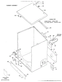 02 - Cabinet Assembly parts for Ge Dryer DDG5189VSL from AppliancePartsPros.com
