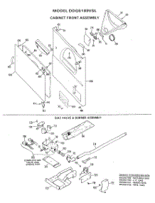 04 - Cabinet Front Assembly parts for Ge Dryer DDG5189VSL from AppliancePartsPros.com