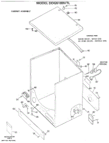 02 - Cabinet Assembly parts for Ge Dryer DDG5189VTL from AppliancePartsPros.com