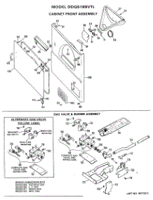 04 - Cabinet Front Assembly parts for Ge Dryer DDG5189VTL from AppliancePartsPros.com