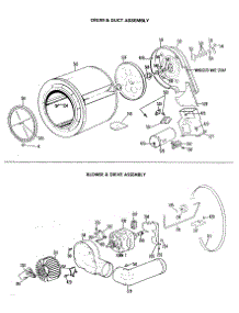 03 - Section3 parts for Ge Dryer DDG5287MAL from AppliancePartsPros.com