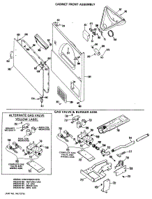 04 - Cabinet Front Assembly parts for Ge Dryer DDG5786LAL from AppliancePartsPros.com