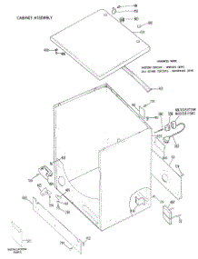 02 - Cabinet Assembly parts for Ge Dryer DDG6380BDL from AppliancePartsPros.com