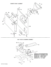 03 - Cabinet Front Assembly parts for Ge Dryer DDG6380BDL from AppliancePartsPros.com
