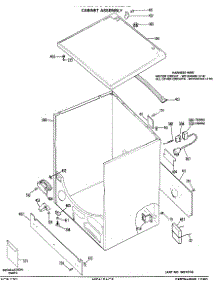 02 - Cabinet Assembly parts for Ge Dryer DDG6688LAL from AppliancePartsPros.com
