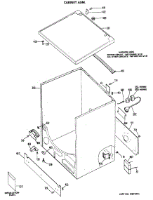 02 - Cabinet Asm. parts for Ge Dryer DDG7180MAL from AppliancePartsPros.com
