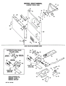 04 - Cabinet Front Asm. parts for Ge Dryer DDG7180MAL from AppliancePartsPros.com